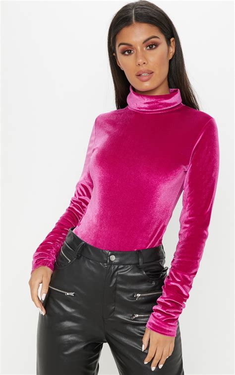 pink velvet bodysuit|Velvet Bodysuits for Women .